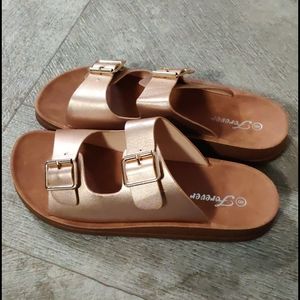 Cute Rose Gold Sandals